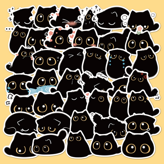 Cute Cat Stickers, High Quality Die Cut Stickers, Car Stickers, Water Resistant Stickers, Durable Stickers