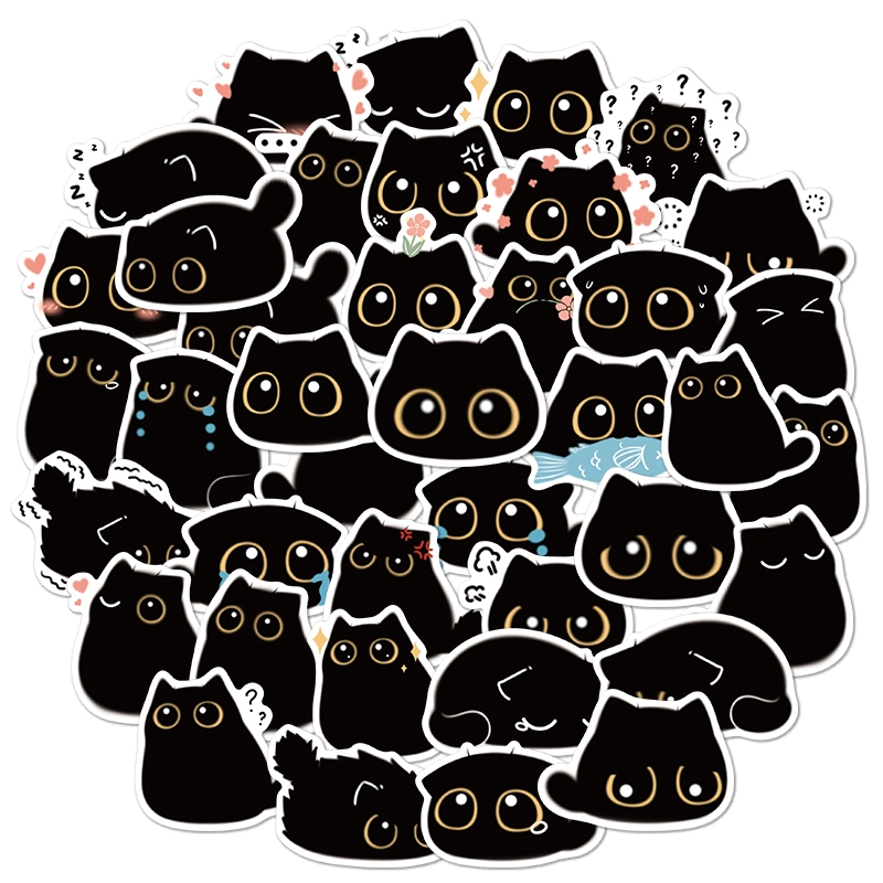 Cute Cat Stickers, High Quality Die Cut Stickers, Car Stickers, Water Resistant Stickers, Durable Stickers