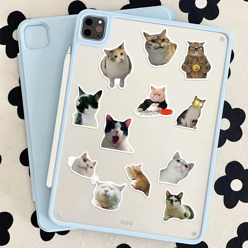 Funny cat sticker pack