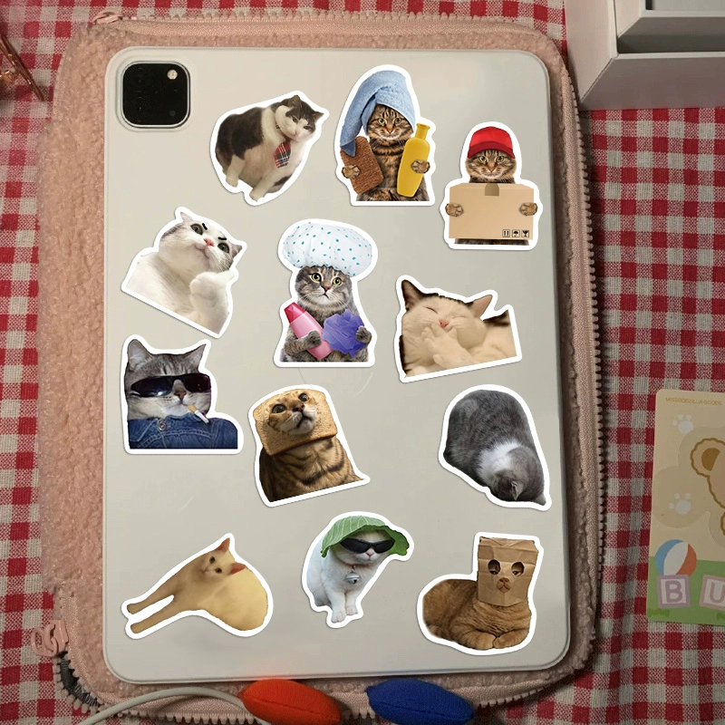 Funny cat sticker pack