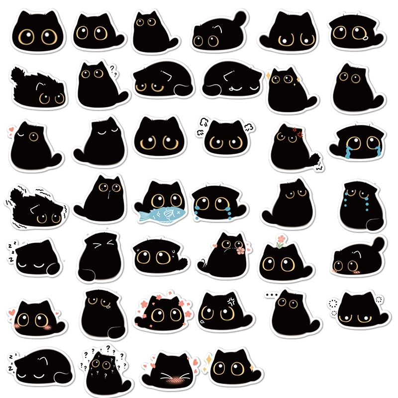 Cute Cat Stickers, High Quality Die Cut Stickers, Car Stickers, Water Resistant Stickers, Durable Stickers