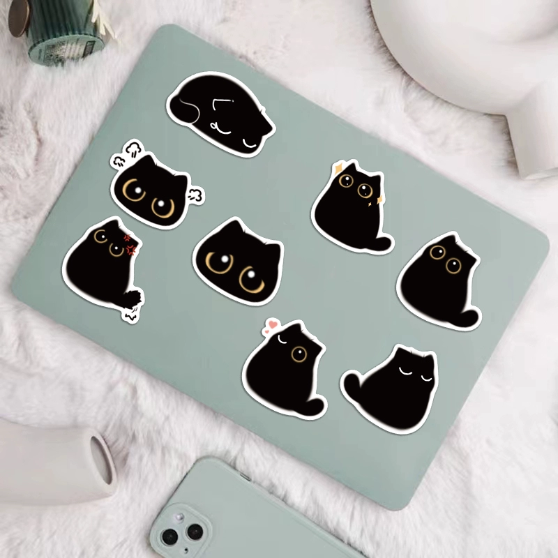 Cute Cat Stickers, High Quality Die Cut Stickers, Car Stickers, Water Resistant Stickers, Durable Stickers