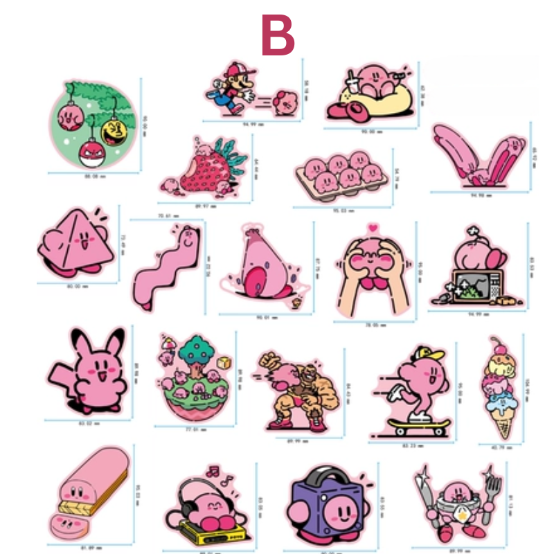 Kirby star sticker pack